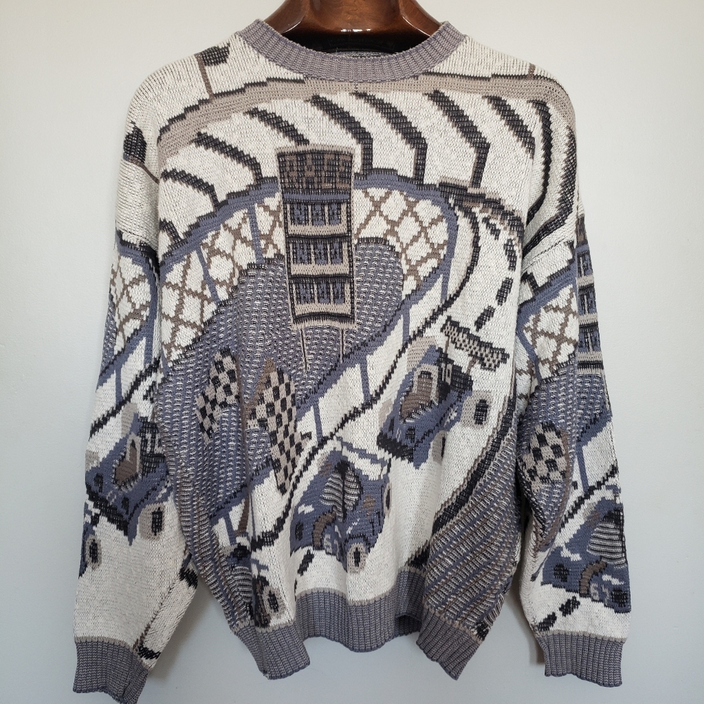 Vintage | Crossings Retro 90s Biggie Cosby Sweater - Picture 1 of 9